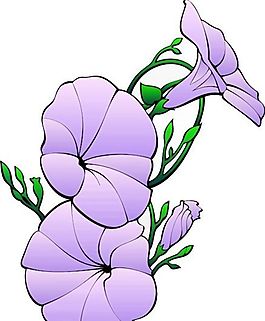 鮮花 植物 圖案 矢量 AI_0091