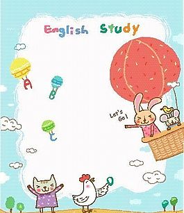 英语学习 动物漫画 矢量EPS_15