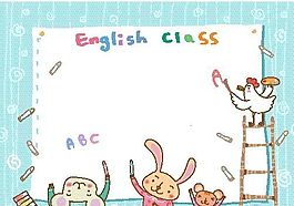 英語學(xué)習(xí) 動(dòng)物漫畫 矢量EPS_13