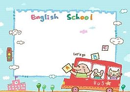 英語學(xué)習(xí) 動(dòng)物漫畫 矢量EPS_10
