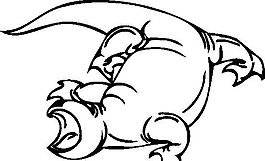 恐龍 傳說動物 矢量CDR_049