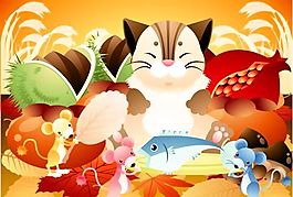 動漫卡通 動物漫畫 矢量素材 AI_25