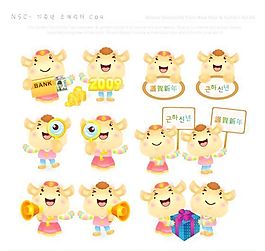 謹賀新年 生肖賀歲 新年素材 矢量 AI_22