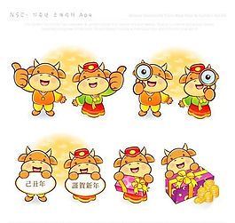 謹賀新年 生肖賀歲 新年素材 矢量 AI_04