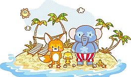動漫卡通 動物漫畫 矢量素材 EPS_20