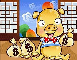 豬 擬人動(dòng)物 矢量素材 EPS_1