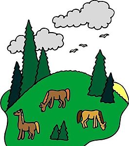 馬 常見動物 矢量素材 EPS格式_0220