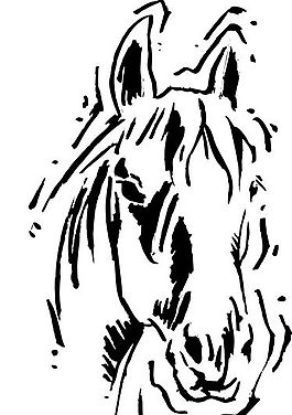 馬 常見動物 矢量素材 EPS格式_0196