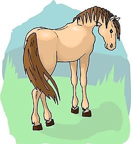 馬 常見動物 矢量素材 EPS格式_0135