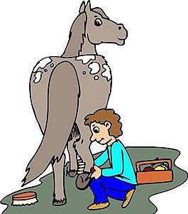 馬 常見動物 矢量素材 EPS格式_0006