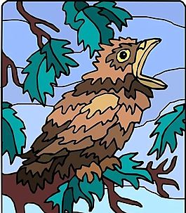 各種鳥類 鳥 動(dòng)物 矢量素材 EPS格式_0599