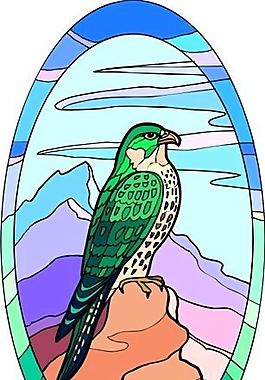 各種鳥類 鳥 動物 矢量素材 EPS格式_0496