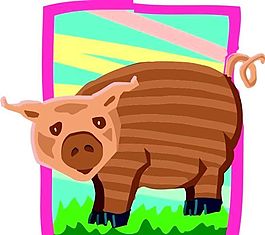 家禽家畜 動物 矢量素材 EPS格式_0261