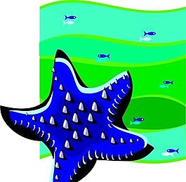 海星 水生動(dòng)物 矢量素材 EPS格式_0018