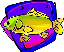 五彩小魚 水生動物 矢量素材 EPS格式_0744
