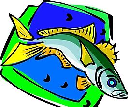 五彩小魚(yú) 水生動(dòng)物 矢量素材 EPS格式_0742