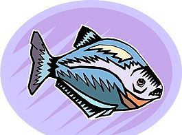 五彩小魚 水生動(dòng)物 矢量素材 EPS格式_0672