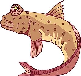 五彩小魚 水生動(dòng)物 矢量素材 EPS格式_0661