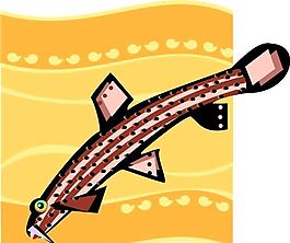 五彩小魚 水生動(dòng)物 矢量素材 EPS格式_0621