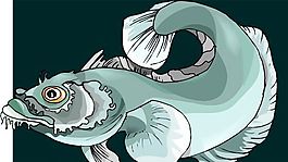 五彩小魚 水生動(dòng)物 矢量素材 EPS格式_0405