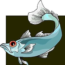 五彩小魚 水生動(dòng)物 矢量素材 EPS格式_0394