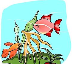 五彩小魚 水生動物 矢量素材 EPS格式_0383