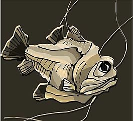 五彩小魚(yú) 水生動(dòng)物 矢量素材 EPS格式_0359
