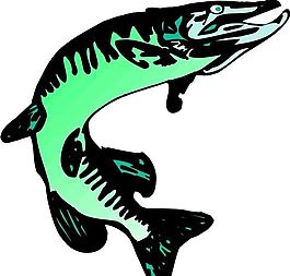 五彩小魚 水生動物 矢量素材 EPS格式_0223