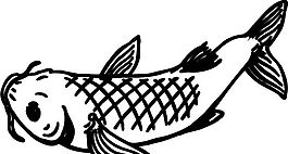 五彩小魚 水生動(dòng)物 矢量素材 EPS格式_0088