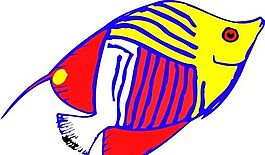 五彩小魚 水生動(dòng)物 矢量素材 EPS格式_0078