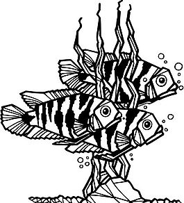 魚 水中動物 矢量素材 eps格式_0067