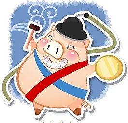 0001_寵物豬 卡通動(dòng)物 矢量素材 CDR格式