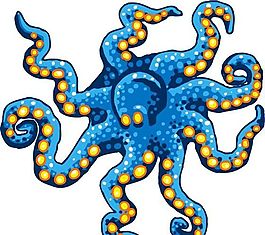 章魚矢量素材 ai格式_05