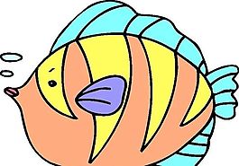 魚 海洋動物 卡通動物 日本矢量素材 ai格式_101