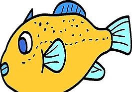 魚 海洋動物 卡通動物 日本矢量素材 ai格式_55
