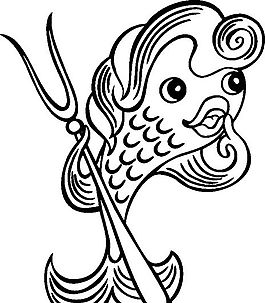 俄國矢量素材 矢量動(dòng)物 魚 ai格式_036