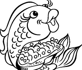 俄國矢量素材 矢量動(dòng)物 魚 ai格式_022