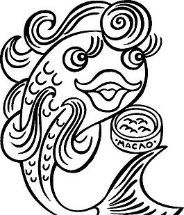 俄國矢量素材 矢量動(dòng)物 魚 ai格式_020