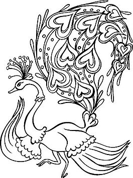 俄國(guó)矢量素材 矢量動(dòng)物 孔雀 ai格式_017