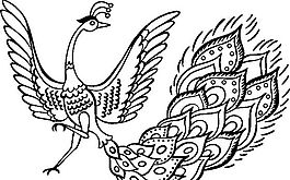 俄國(guó)矢量素材 矢量動(dòng)物 孔雀 ai格式_011