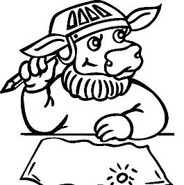 俄國矢量素材 矢量動物 牛 ai格式_052