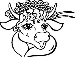 俄國矢量素材 矢量動物 牛 ai格式_031