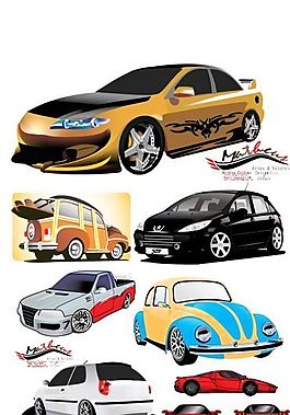 汽車(chē) 交通車(chē)輛 矢量素材 AI源文件_0004