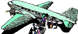飛機 空中運輸 矢量素材 EPS格式_0067