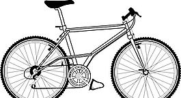 自行車(chē) 交通工具 矢量素材 EPS格式_0078