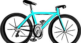 自行車(chē) 交通工具 矢量素材 EPS格式_0053