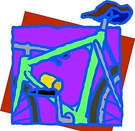 自行車 交通工具 矢量素材 EPS格式_0051