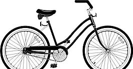 自行車 交通工具 矢量素材 EPS格式_0036