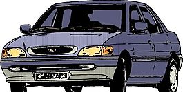 汽車 小轎車 矢量素材 EPS格式_0637
