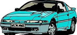 汽車 小轎車 矢量素材 EPS格式_0621